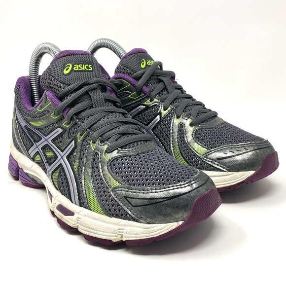 ASICS Gel Exalt Running Shoe Silver Blue Green W 6 - Picture 2 of 8